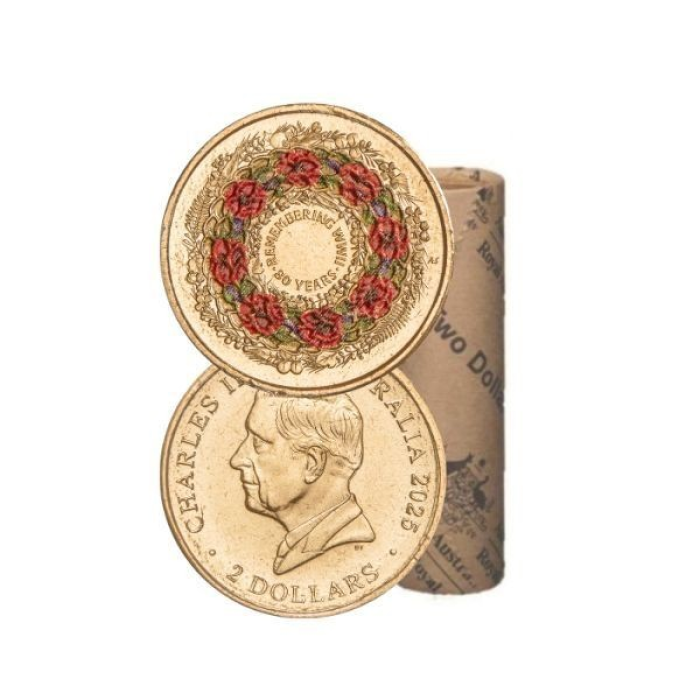 2025 $2 Remembrance 80th Anniversary of End WWII - Premium Mint Roll