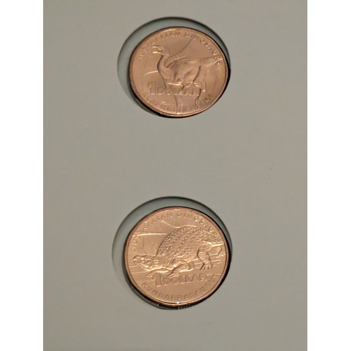 2022 $1 Coin Set - Australian 🦖 dinosaur set 
