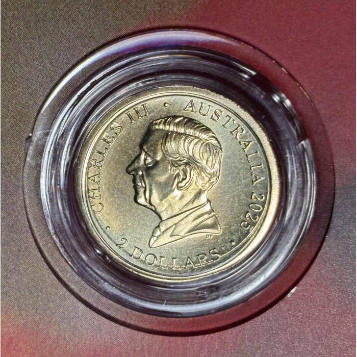 2025 $2 “C” MINT Coloured Uncirculated Coin  - 80 Years On Poppy Wreath