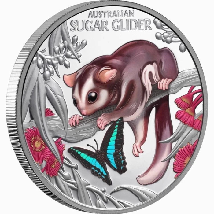 2026 Baby Sugar Glider 1oz Silver Coin - Mintage: 1000