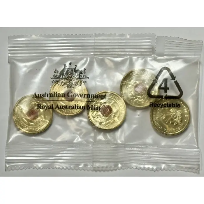 2020 Australian Firefighters $2 RAM Coloured Coin Bag (5 Coins)