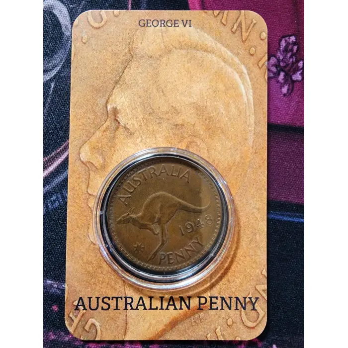 1x 1948 penny in capsule