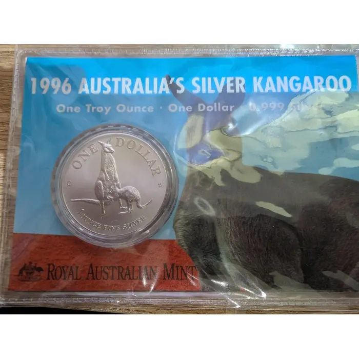 1996 Australia's Silver Kangaroo Fine silver 1oz 