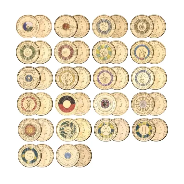 2012-2022 colour $2,  51-coin unc collection set. RARE only 10 sets released