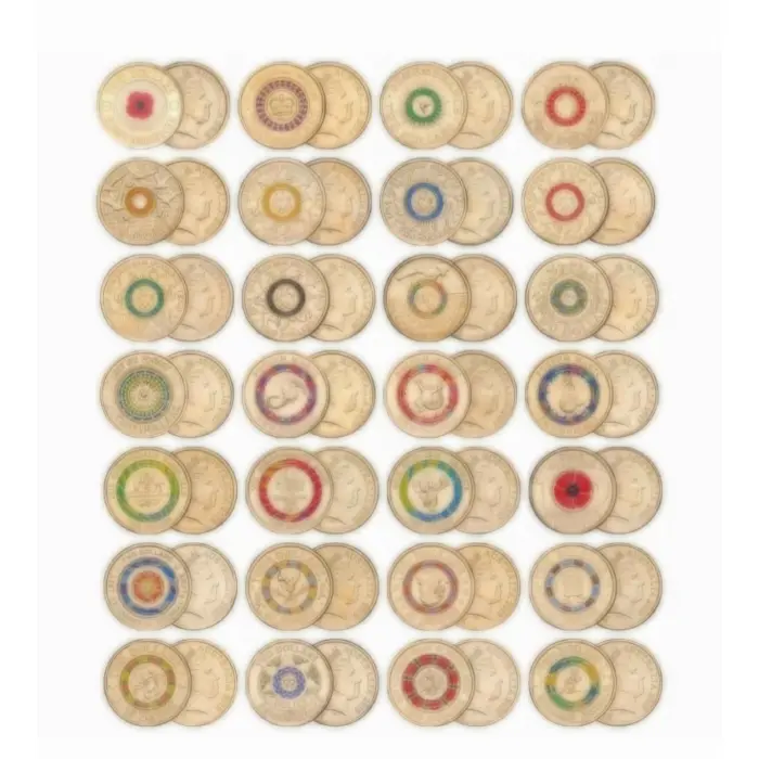 2012-2022 colour $2,  51-coin unc collection set. RARE only 10 sets released