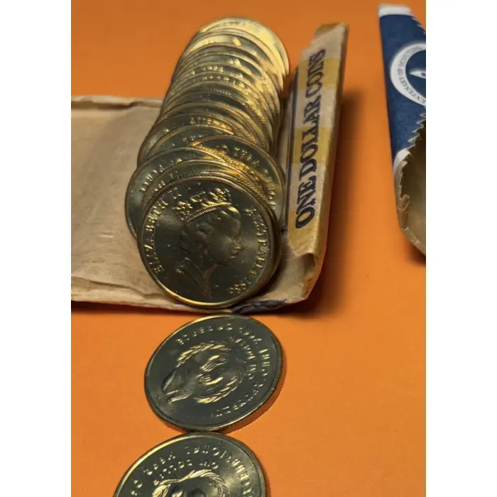 1986 $1 International Year of Peace  Uncirculated Coin in 2x2