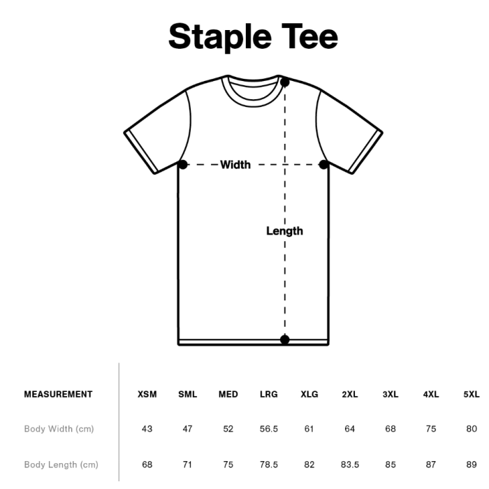 STAPLE TEE — BLACK V1