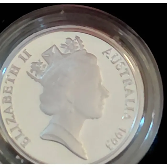 Silver - 1993 Landcare One Dollar Silver Proof  Coin - RAM