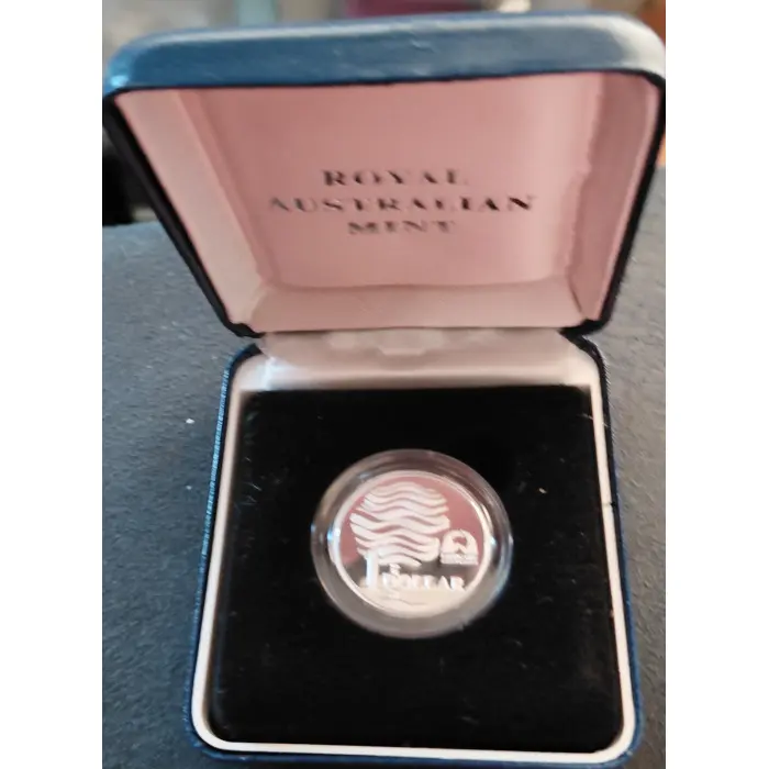Silver - 1993 Landcare One Dollar Silver Proof  Coin - RAM