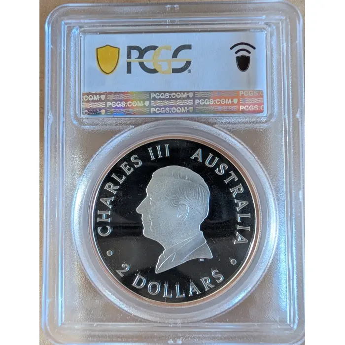 2025 $2 2oz Silver Wedge-Tailed Eagle (Gilt) TOP POP PR70 Cert #61287550