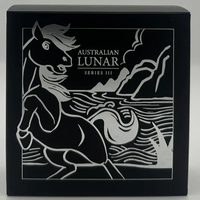 2026 Australia Year of the Horse 1oz Silver Gilded Coin - Perth Mint
