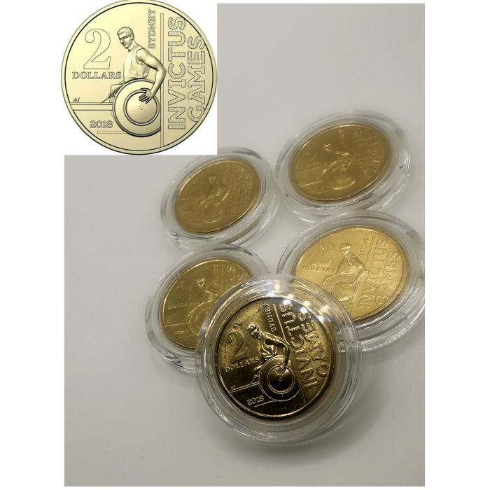1x UNC 2018 Invictus Games $2 Coin - In Lighthouse Capsule