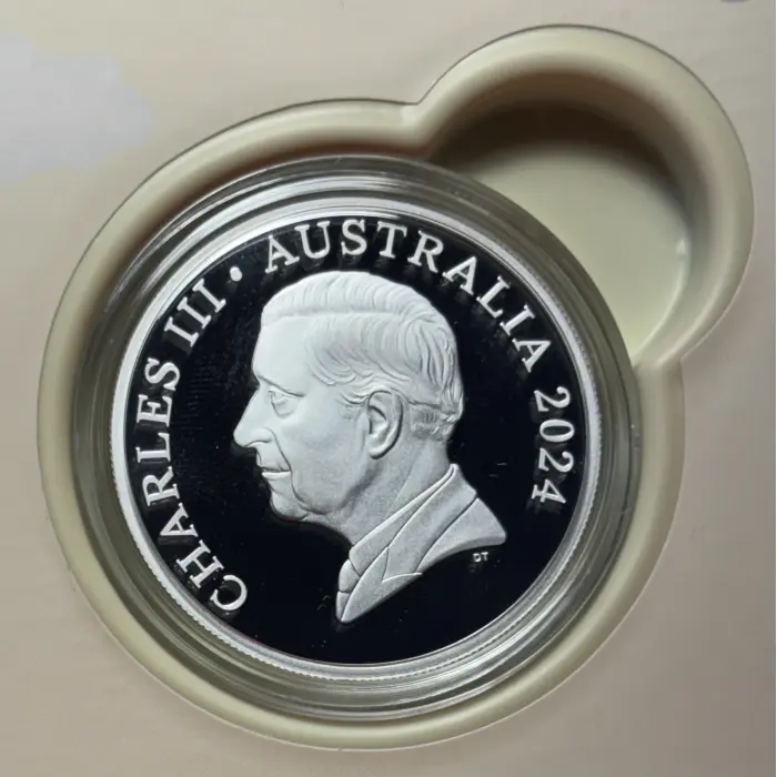 2024 RAM $5 1OZ Fine SILVER PROOF Coin Baby Plush Toy Kangaroo