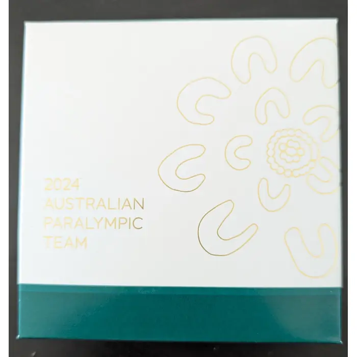 2024 $5  –  1oz Silver, Gold-Plated Australian Paralympic Team only 2,024 minted