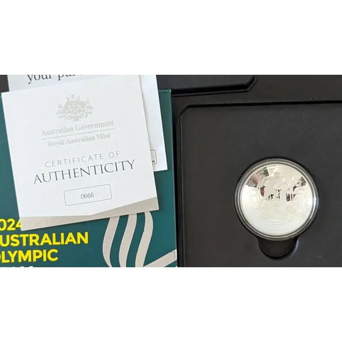 2024 $5 Silver Proof  1oz Australian Olympic Team Dome Coin | Only 2,024 Minted