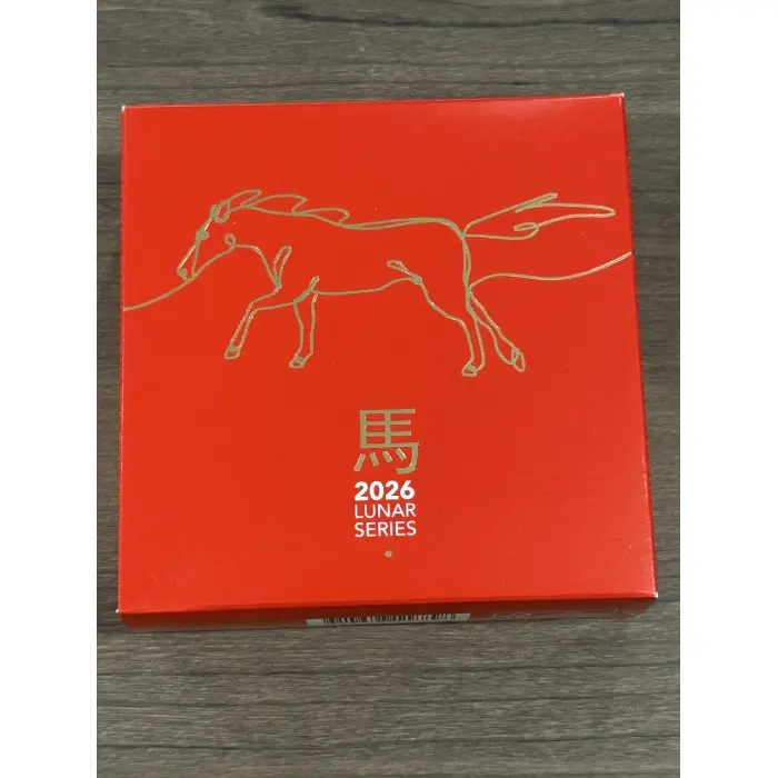 2026 $5 1 oz FINE SILVER PROOF DOMED  COIN - LUNAR SERIES YEAR OF THE HORSE