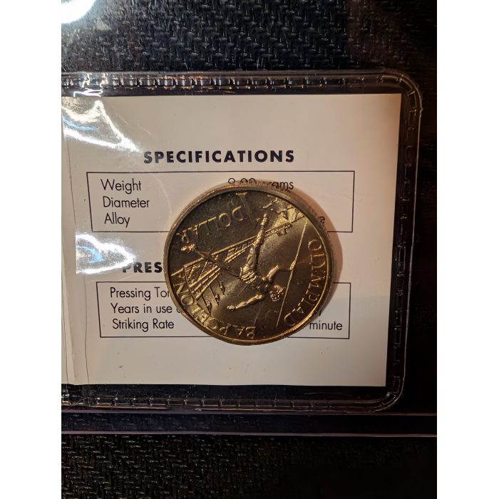 1992 Barcelona Olympics $1 One Dollar Coin Uncirculated | Low Mintage RAM MINT