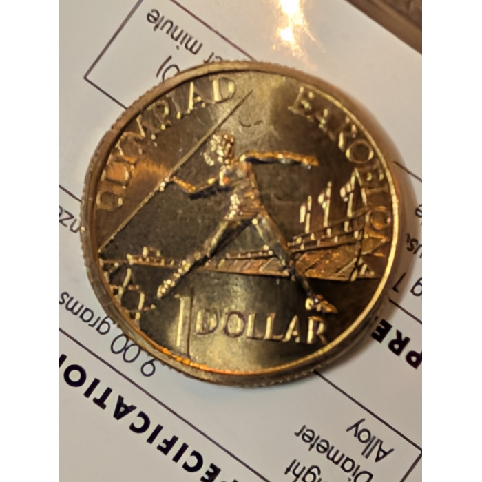 1992 Barcelona Olympics $1 One Dollar Coin Uncirculated | Low Mintage RAM MINT