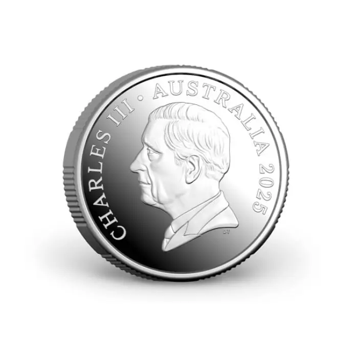 2025 $1 Bluey Christmas Silver Coloured Proof Coin