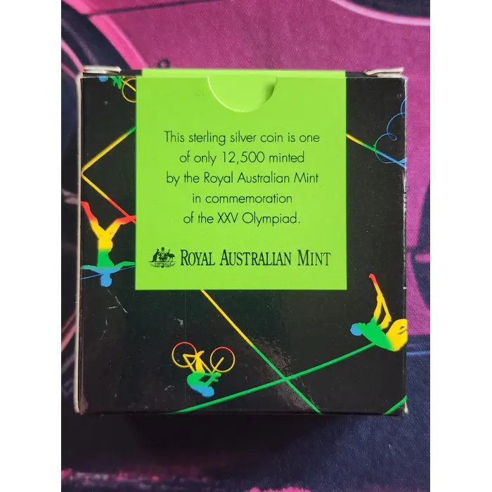 1992 Olympic silver $1  OLYMPIAD BARCELONA 