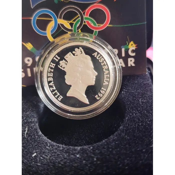 1992 Olympic silver $1  OLYMPIAD BARCELONA 