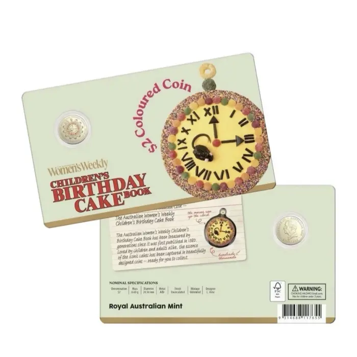 Women’s weekly birthday cake coin collection 