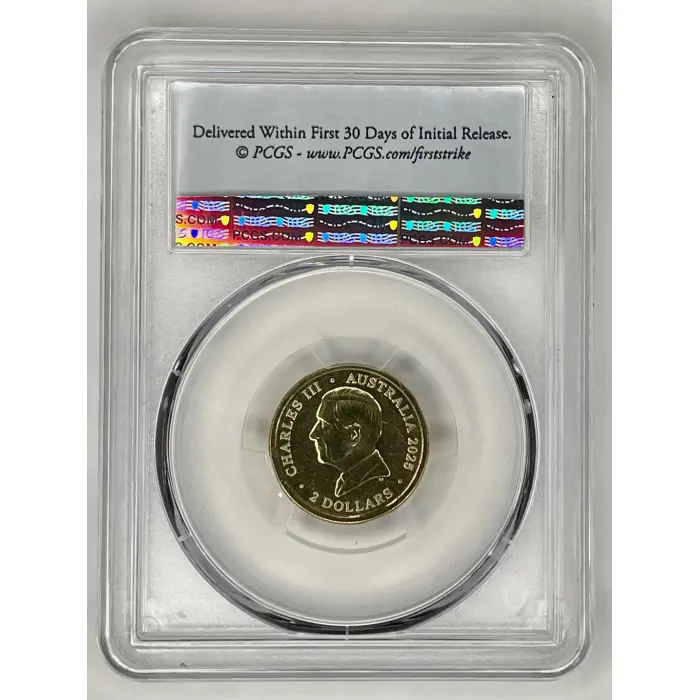 2025-C “ FIRST STRIKE $2 PCGS MS68 Torres Strait Islander Flag AlBr