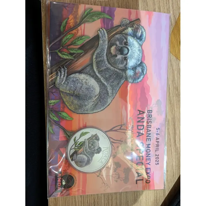 2025-P ANDA Money Expo $1 1oz Koala Fine Silver 