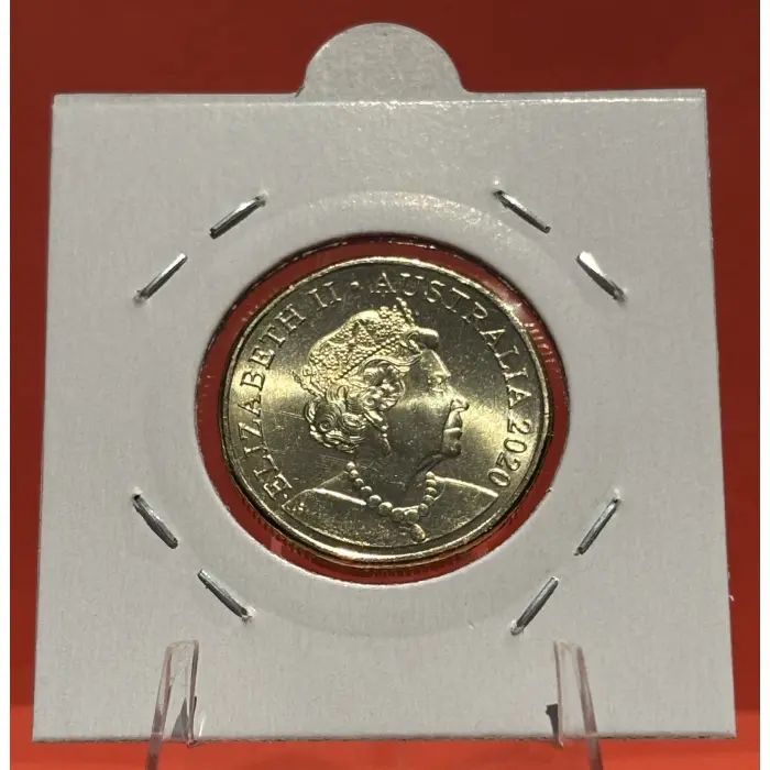 2020 $1 Qantas  Uncirculated Coin in 2x2