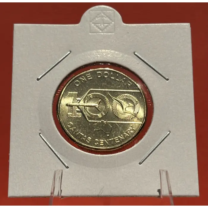 2020 $1 Qantas  Uncirculated Coin in 2x2