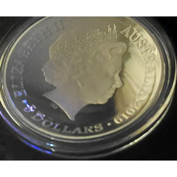  Silver - 2019 Proof Domed $5 Coin - 1626 A New Map of The World - RAM