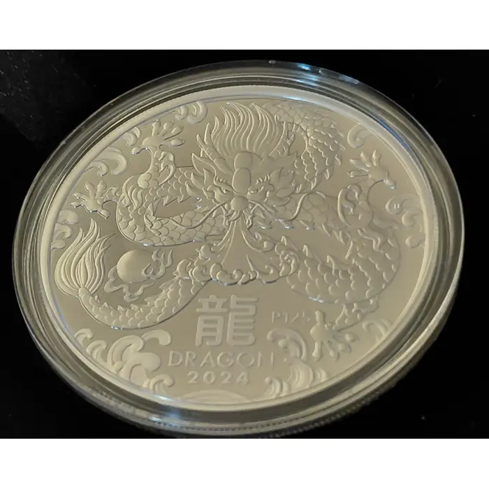 Silver -  1oz Silver  2024 Year of the Dragon Proof Coin  