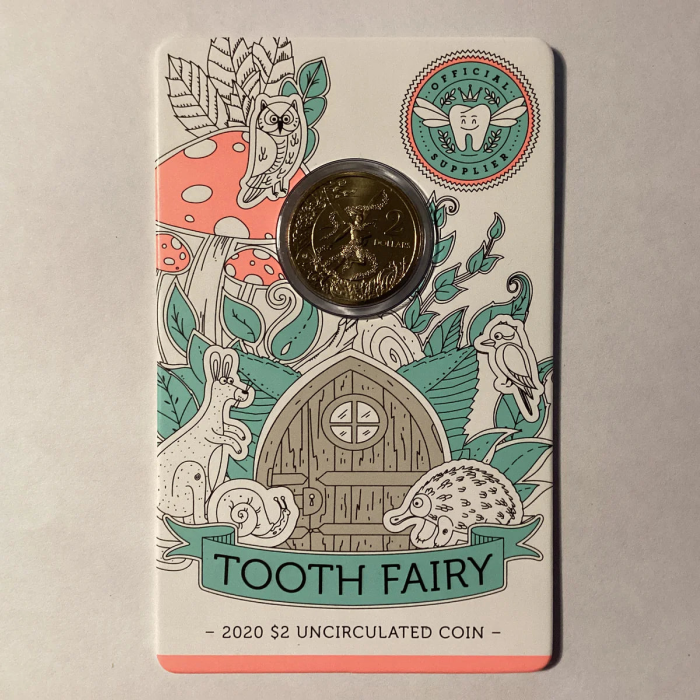 2020 $2 1x UNC Tooth Fairy Coin