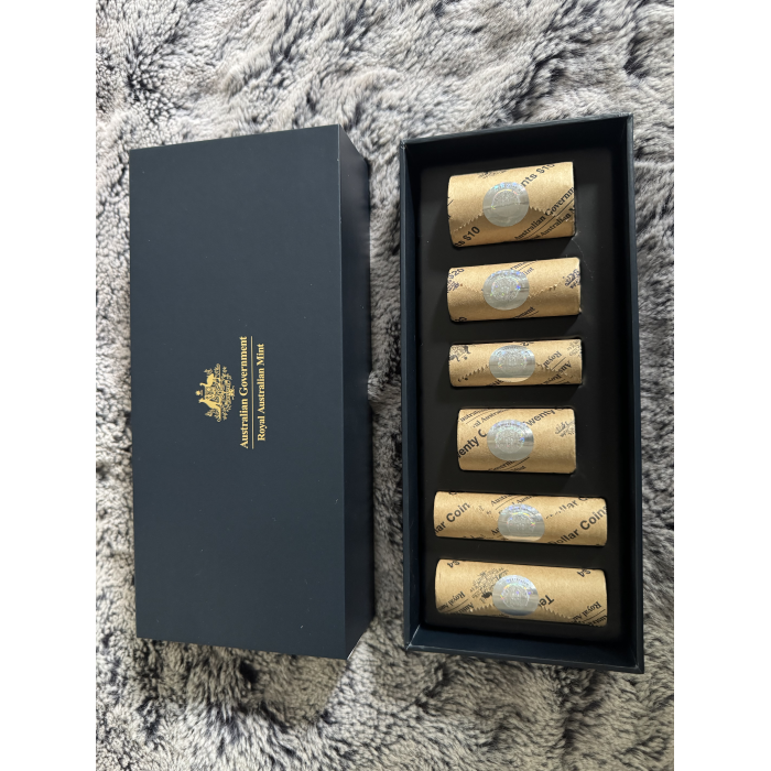 2025 RAM King Charles III Premium coin roll boxed set 5c to $2 coins 