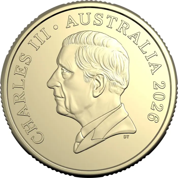 UNC 2026 Bluey Bingo Set of 2 Coloured Coins Bucks Two Dollar Blue $2 ex bag
