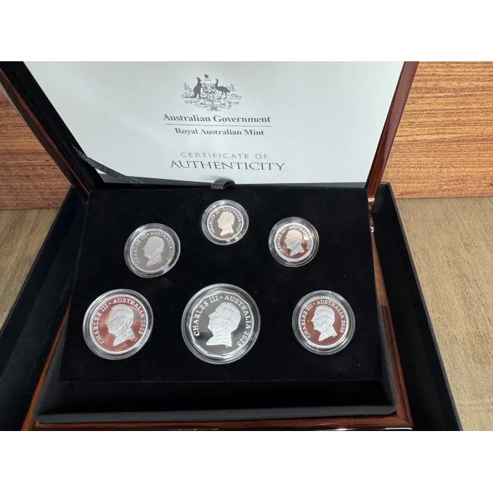 2025 Six coin fine silver proof  year set. 