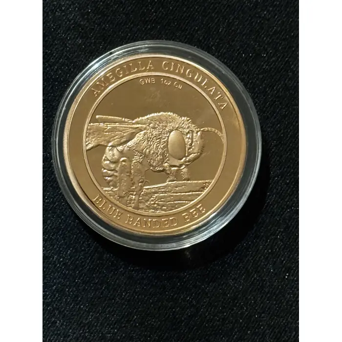 Blue Banded Bee 1oz Copper GWB Rounds x 2