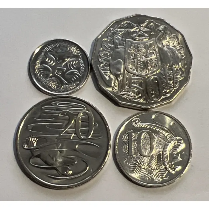 2016 uncirculated Changeover 4 coin set 5c 10c 20c & 50c