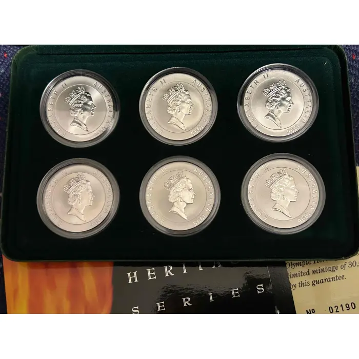 1994 – 1996 Australia's Olympic Heritage Series Coins (PRICE REDUCED)