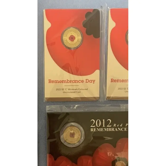 2022 ‘C mint marked’ $2 red poppy mint condition