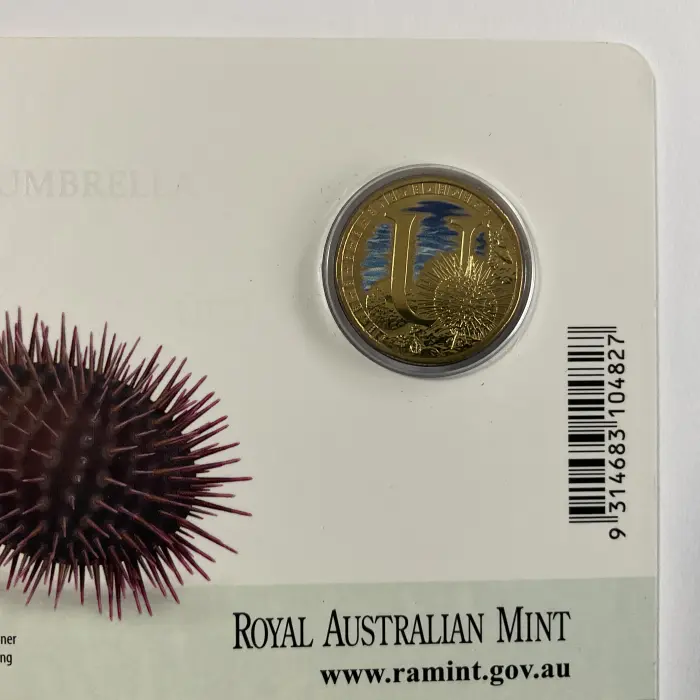 Set of 3 2015 $1 Aussie Alphabet Colour Frosted UNC Coins Inc U, Y, & V 