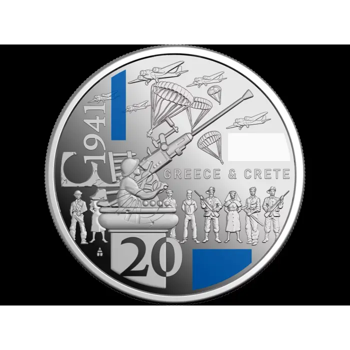 2026 20c Coloured Silver Proof Three-Coin Set – 1941: Service Amid Strife