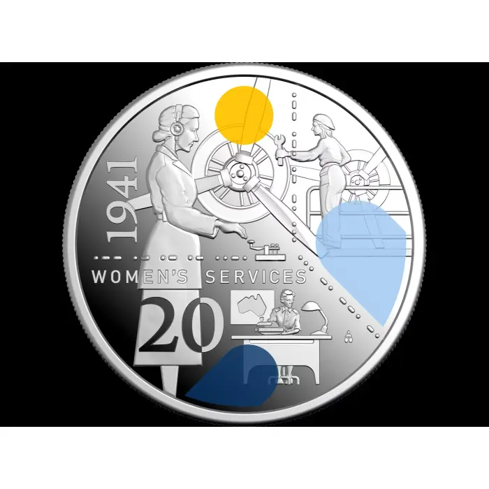 2026 20c Coloured Silver Proof Three-Coin Set – 1941: Service Amid Strife