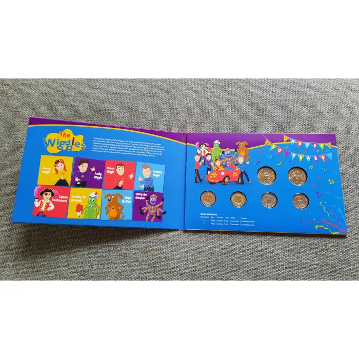 2021 30 Years of the Wiggles $2 and $1 Uncirculated Six-Coin Set