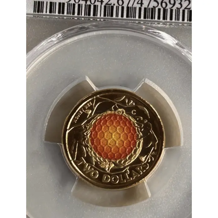 2022 $2 Honey Bee Coloured C-Mint Coin PCGS MS67 Graded