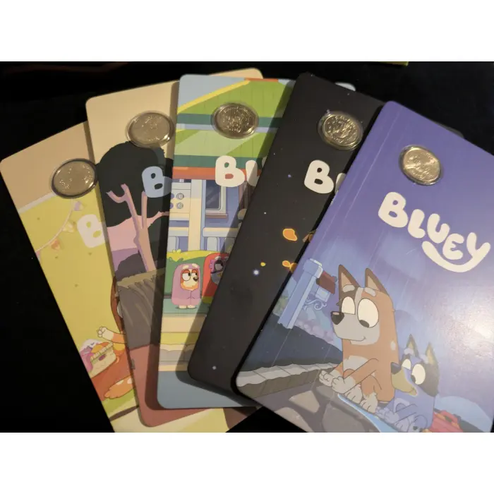 2026 Bluey privy mark unc $2 coin set of 5