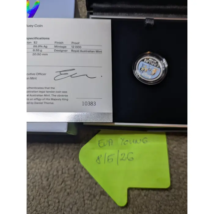 2026 Bluey silver proof $2 coin