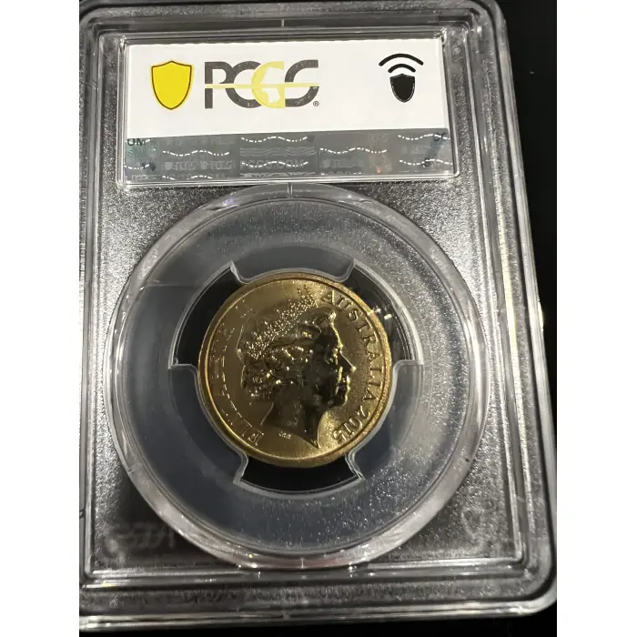 2015 $1 WW1 WAR HEROES RED POPPY COLORIZED PCGS MS69  TOP POP!!!!! 