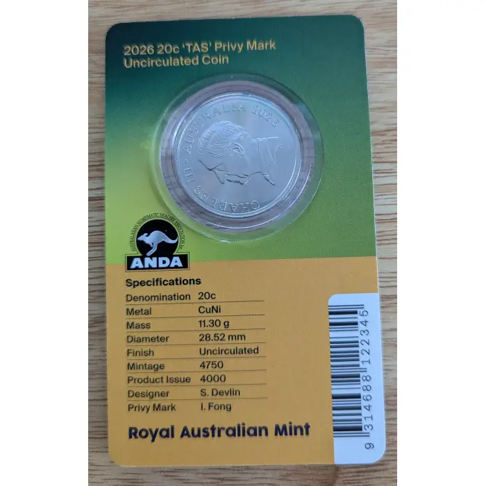 2026 ANDA Money Expo  "TAS" Privy Mark Uncirculated Coin