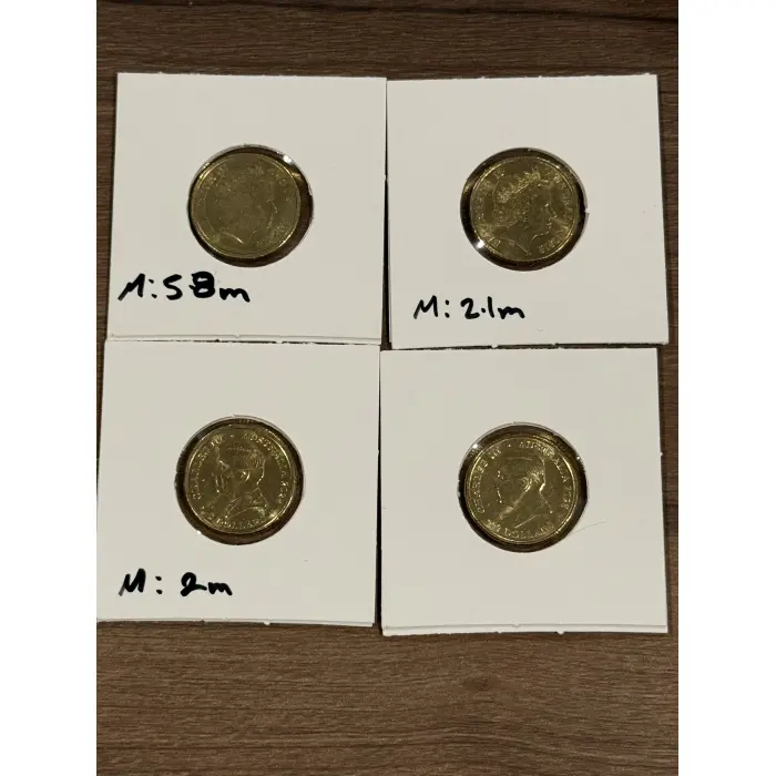CIRC $2 bundle, 2012 Gold Poppy, colored 2019, 2024 & 2025
